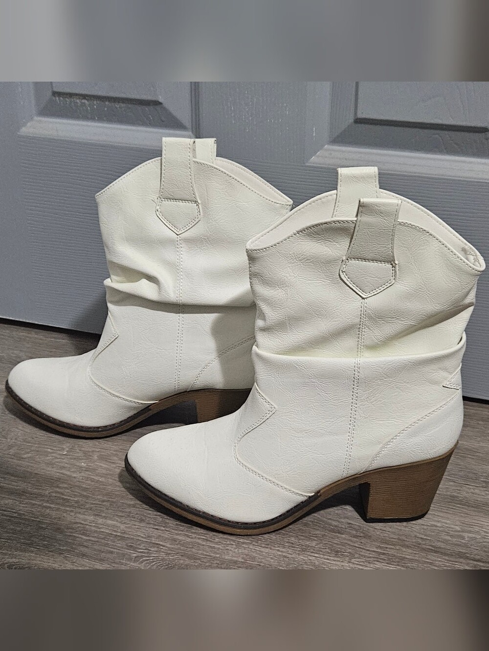 White charles albert cowboy boots